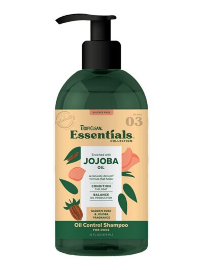 TropiClean Essentials Jojoba Oil Shampoo for Dogs 1ea/16 oz