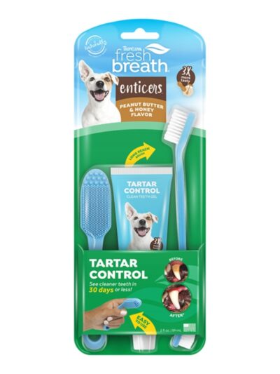 Fresh Breath By Tropiclean Dog Enticers Kit Peanut Butter & Honey 2oz.