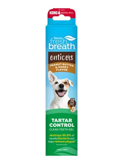Vfresh Breath By Tropiclean Dog Enticers Gel Peanut Butter & Honey 2oz.