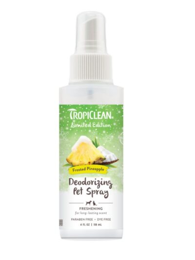 TropiClean Limited Edition Deodorizing Frosted Pineapple Pet Spray 4oz