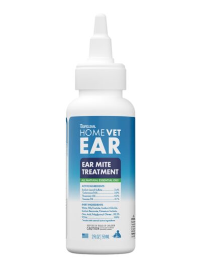 Tropiclean Homevet Dog & Cat Ear Mite Treatment 2oz.