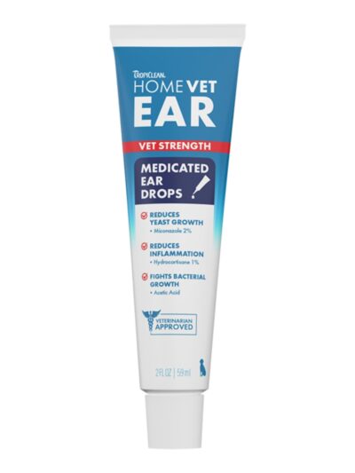 Tropiclean Homevet Dog Medicated Ear Drops 2oz.