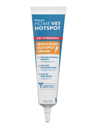Tropiclean Homevet Dog Hot Spot Cream 1oz.