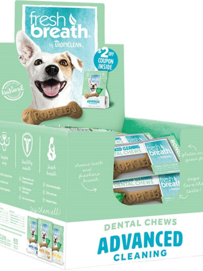 Tropiclean Dog Dental Chew Single 30 Count Display