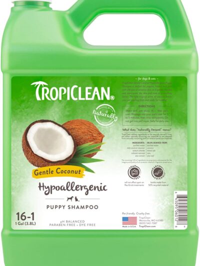 TropiClean Gentle Coconut Hypoallergenic Puppy and Kitten Shampoo 1ea/1 gal