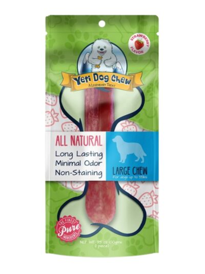 Yeti Dog 3.5oz. Strawberry Large Chew Yak Milk/Cow Milk
