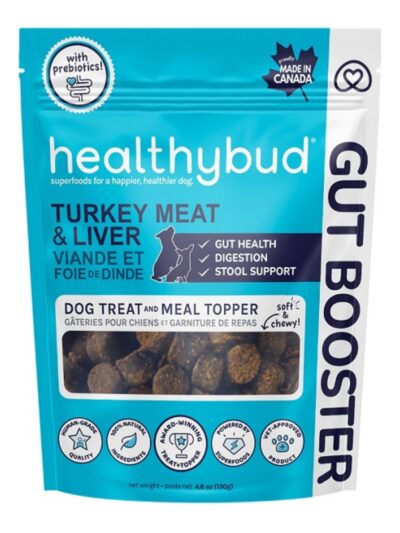 Healthy Bud Dog 4.6oz. Gut Bistro Turkey & Liver Functional Treat
