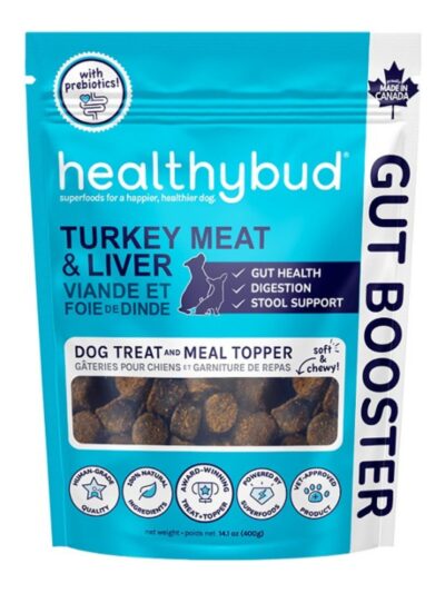 Healthy Bud Dog 14.1oz. Gut Bistro Turkey & Liver Functional Treat