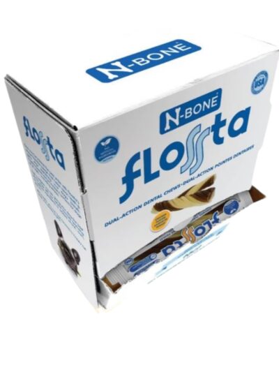 N-Bone Dog Flossta Dental Chews Chicken Display 16 Piece
