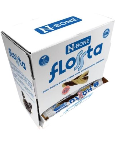 N-Bone Dog Flossta Dental Chews Beef Display 16 Piece