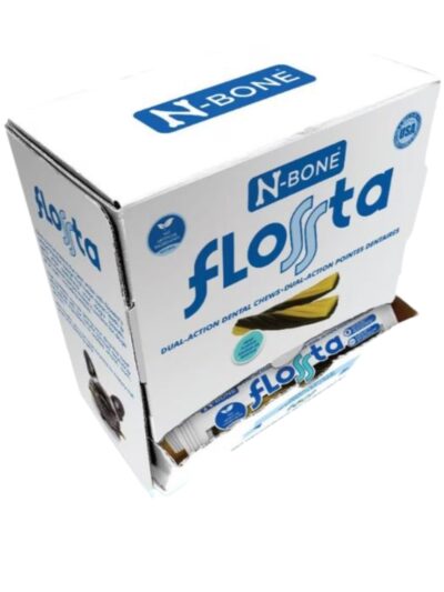 N-Bone Dog Flossta Dental Chews Mint Display 16 Piece