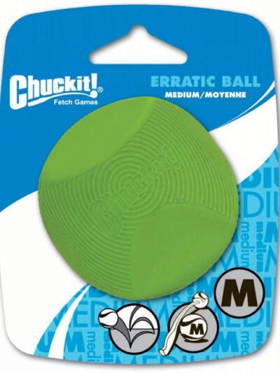 Chuckit! Erratic Dog Toy Ball Green 1ea/MD