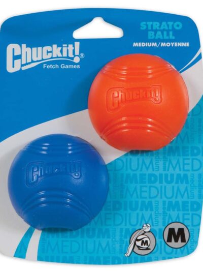 Chuckit! Strato Ball Dog Toy Blue/Orange 1ea/2 pk, MD