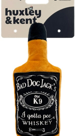 H&K Power Plush Dog Bad Dog Jack'S Whisky Small Squeak Crinkle