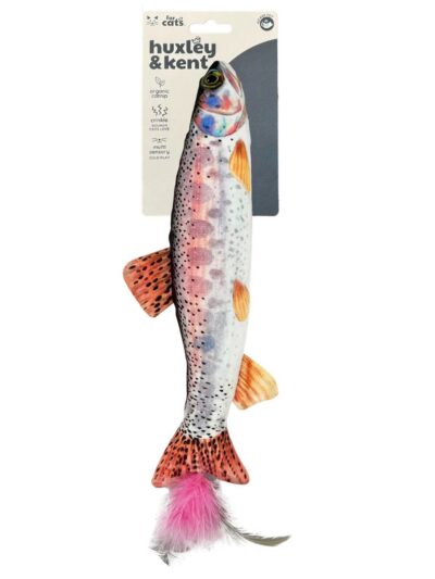 H&K C Kicker Rainbow Trout Organic Catnip Plush Crinkle