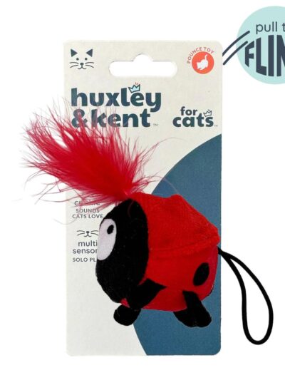 H&K C Flinger Ladybug Organic Catnip Plush Crinkle