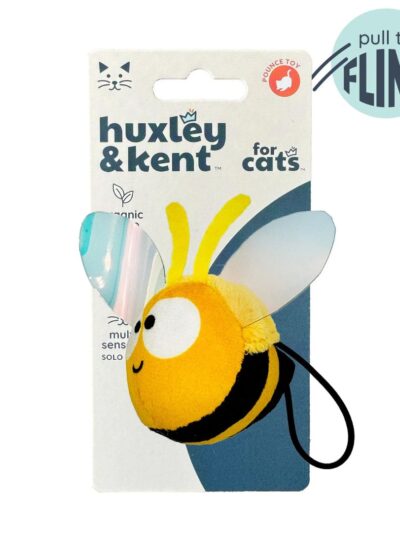 H&K C Flinger Bumble Bee Organic Catnip Plush Crinkle