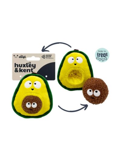 H&K Pop 'N Fetch D Avocado Large Plush Squeak Crinkle
