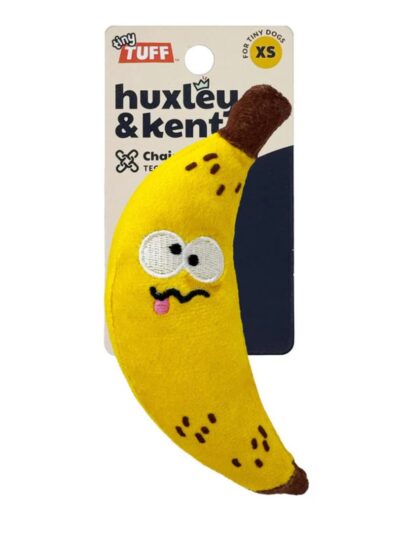 H&K Tiny Tuff D Banana Bruiser Plush Squeak Crinkle