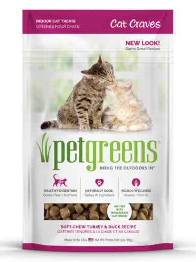 Pet Greens Cat Craves Semi-Moist Soft Cat Treats Turkey & Duck 1ea/3 oz