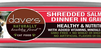 Daves Naturally Healthy Shredded Salmon In Gravy 5.5oz. (Case of 24)