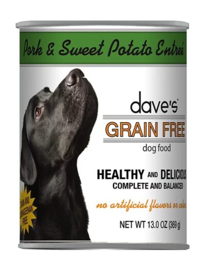 Daves Pet Food Dog Grain Free Pork And Sweet Potato 13.2oz. (Case of 12)