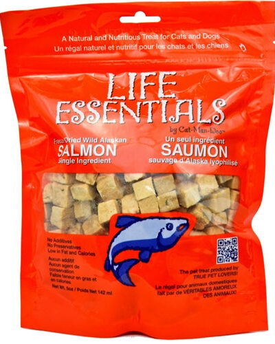 Cat-Man-Doo Bow 2Oz. Bags Of Freeze Dried Wild Alaskan Salmon