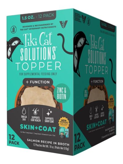 Tiki Pet Cat Solutions Topper Skin & Coat 1.5oz. (Case of 12)