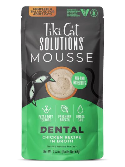 Tiki Pet Cat Solutions Mousse Dental 2.4oz. (Case of 12)