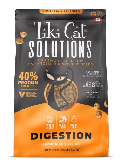 Tiki Pet Cat Solutions Digestion Lamb 2.8Lb