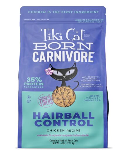 Tiki Pet Cat Born Carnivore Hairball Chicken 3Lbs.