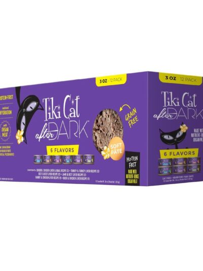 Tiki Pet Cat After Dark Pate 3Oz Variety Pack