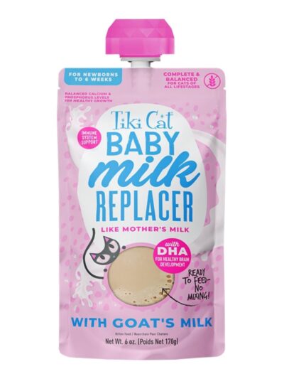 Tiki Pet Cat Milk Replacer Kitten Goat Milk 6oz. (Case of 6)