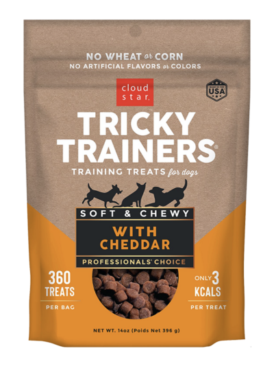 Cloud Star Chewy Tricky Trainers Cheddar Flavor Dog Treats; 14oz. Bag