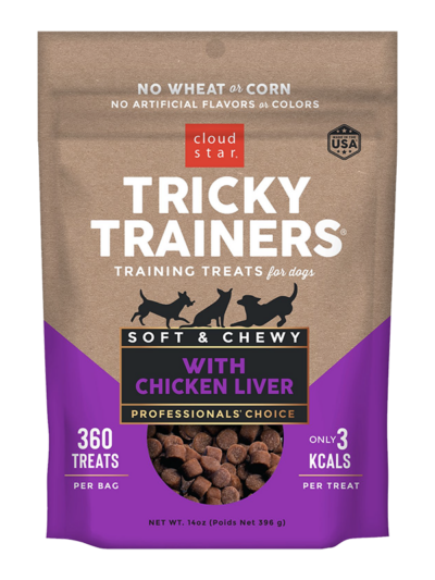 Cloud Star Chewy Tricky Trainers Liver Flavor Dog Treats; 14oz. Bag