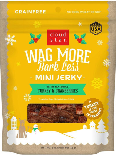Cloud Star Wagmore Dog Holiday Jerky Duck 4oz.