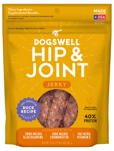 Dogswell Hip & Joint Grain-Free Jerky Dog Treat Regular Duck 1ea/10 oz