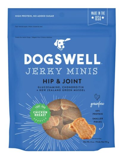 Dogswell Hip & Joint Grain-Free Jerky Dog Treat Mini Chicken 1ea/4 oz