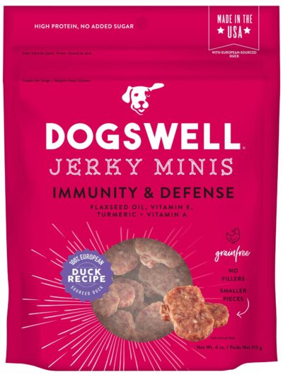 Dogswell Immunity & Defense Grain-free Jerky Dog Treat Mini Duck 1ea/4 oz