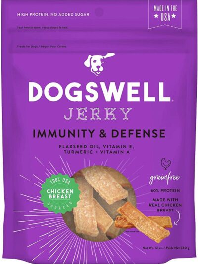 Dogswell Immunity & Defense Grain-free Jerky Dog Treat Regular Chicken 1ea/12 oz
