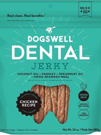 Dogswell Dog Dental Jerky Grain Free Chicken 24oz.