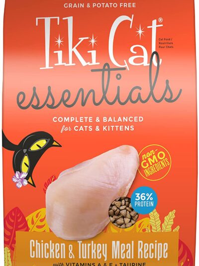 Tiki Pet Cat Essential Grain Free Chicken Turkey 12Lb