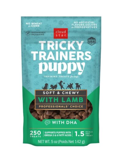Cloud Star Dog Tricky Trainer Chewy Puppy Lamb 5Oz