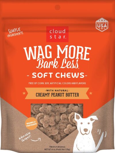 Wagmore Dog Soft and Chewy Peanut Butter 6oz.