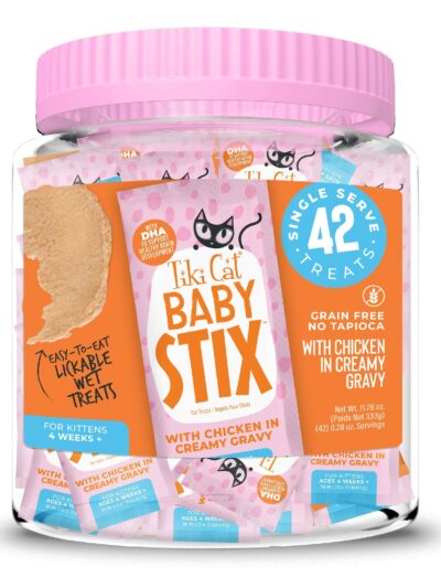 Tiki Pet Cat Stix Kitten Chicken 0.28oz. 42 Count