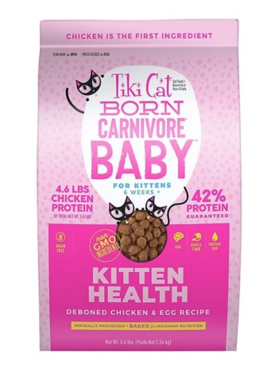 Tiki Pet Cat Born Carnivore Kitten Chicken & Egg 5.6Lb