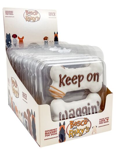 Bosco & Roxy's Dog Prepackaged Keep On Waggin' Bones Cookies In Merch - 2 Pack