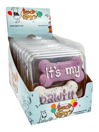 Bosco & Roxy's Dog Prepackaged Pawty Bones Cookies In Merch - 2 Pack