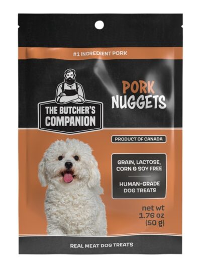 Butcher's Companion Dog Pork Nuggets 1.76oz.