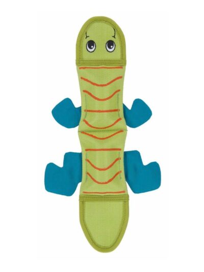 Outward Hound Fire Biterz Dog Toy Lizard 2 Squeakers Green 1ea/MD